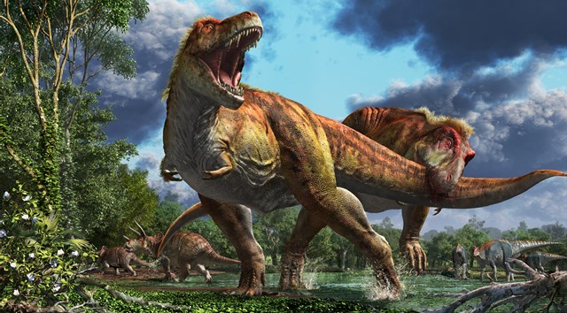 恐竜大繁栄の謎に迫る ギガ恐竜展17 地球の絶対王者のなぞ 7月から幕張で開催