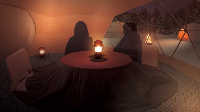 雪の中の幻想的なかまくらレストラン Kamakura Pot Dining