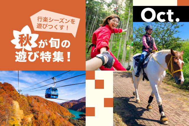 行楽シーズンを遊びつくす!秋が旬の遊び特集!