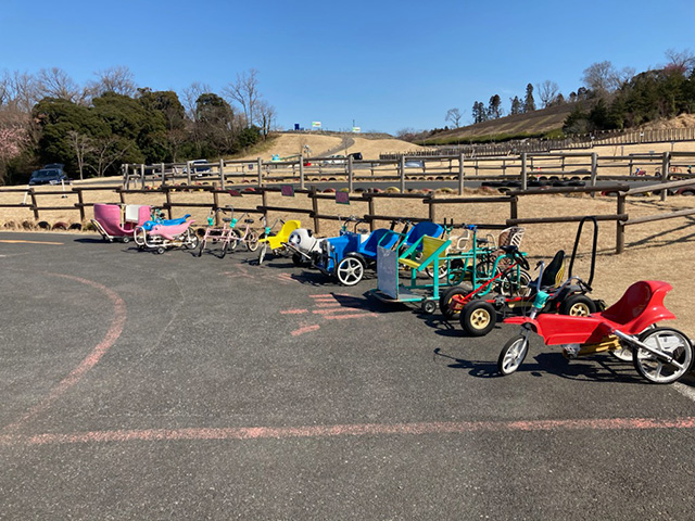 自転車のりがつける面白かざり